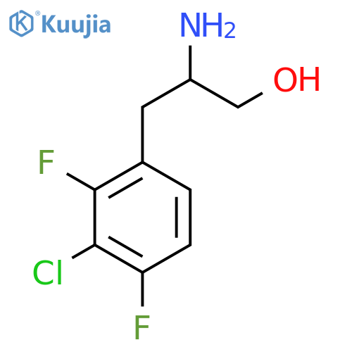 2-amino-3-(3-chloro-2,4-difluorophenyl)propan-1-ol structure