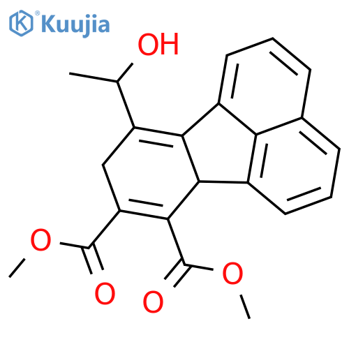 7,8-Fluoranthenedicarboxylic acid, 6b,9-dihydro-10-(1-hydroxyethyl)-, 7,8-dimethyl ester structure