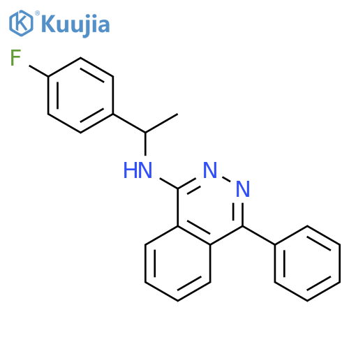 1-Phthalazinamine, N-[1-(4-fluorophenyl)ethyl]-4-phenyl-, (±)- structure