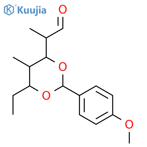 1,3-Dioxane-4-acetaldehyde, 6-ethyl-2-(4-methoxyphenyl)-α,5-dimethyl-, (αR,2S,4R,5R,6S)- structure