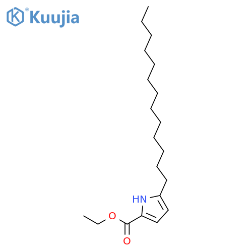 1H-Pyrrole-2-carboxylic acid, 5-tridecyl-, ethyl ester structure