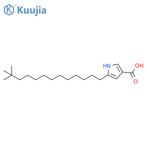 1H-Pyrrole-3-carboxylic acid, 5-(12,12-dimethyltridecyl)- structure