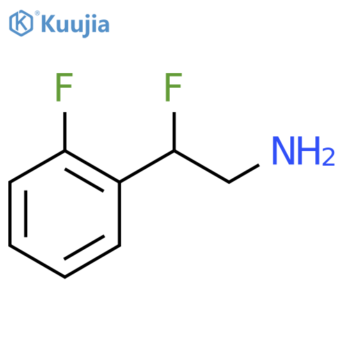 2-fluoro-2-(2-fluorophenyl)ethan-1-amine structure