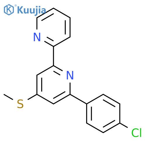 2,2'-Bipyridine, 6-(4-chlorophenyl)-4-(methylthio)- structure