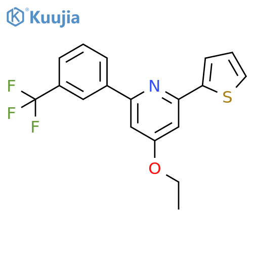 Pyridine, 4-ethoxy-2-(2-thienyl)-6-[3-(trifluoromethyl)phenyl]- structure