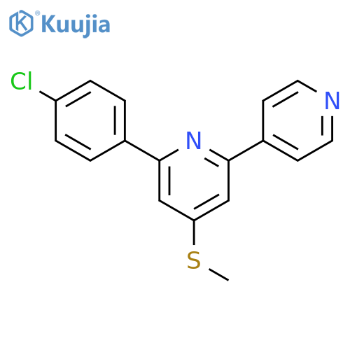2,4'-Bipyridine, 6-(4-chlorophenyl)-4-(methylthio)- structure