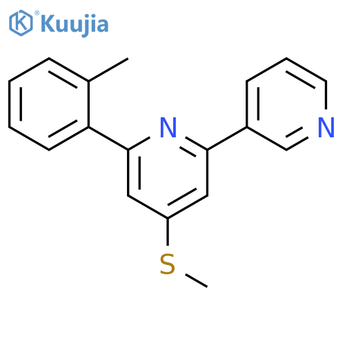 2,3'-Bipyridine, 6-(2-methylphenyl)-4-(methylthio)- structure