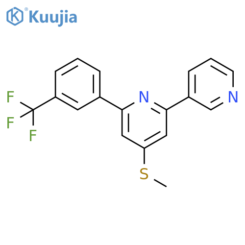 2,3'-Bipyridine, 4-(methylthio)-6-[3-(trifluoromethyl)phenyl]- structure