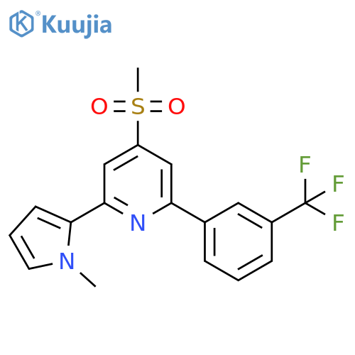Pyridine,2-(1-methyl-1H-pyrrol-2-yl)-4-(methylsulfonyl)-6-[3-(trifluoromethyl)phenyl]- structure