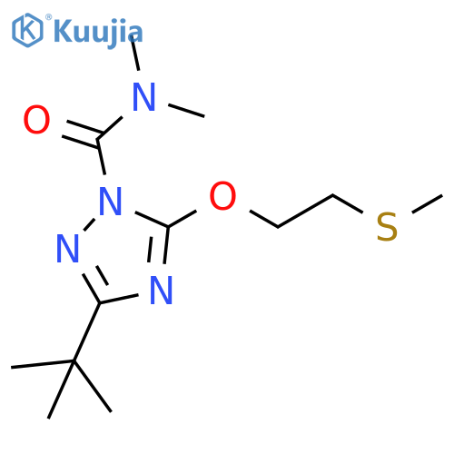 1H-1,2,4-Triazole-1-carboxamide,3-(1,1-dimethylethyl)-N,N-dimethyl-5-[2-(methylthio)ethoxy]- structure