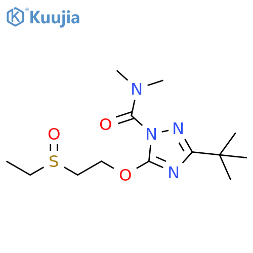 1H-1,2,4-Triazole-1-carboxamide,3-(1,1-dimethylethyl)-5-[2-(ethylsulfinyl)ethoxy]-N,N-dimethyl- structure
