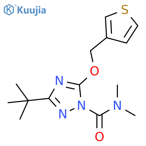 1H-1,2,4-Triazole-1-carboxamide, 3-(1,1-dimethylethyl)-N,N-dimethyl-5-(3-thienylmethoxy)- structure