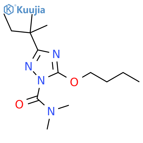 1H-1,2,4-Triazole-1-carboxamide,5-butoxy-3-(1,1-dimethylpropyl)-N,N-dimethyl- structure