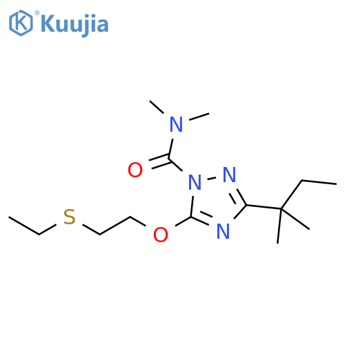 1H-1,2,4-Triazole-1-carboxamide,3-(1,1-dimethylpropyl)-5-[2-(ethylthio)ethoxy]-N,N-dimethyl- structure