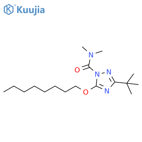 1H-1,2,4-Triazole-1-carboxamide,3-(1,1-dimethylethyl)-N,N-dimethyl-5-(octyloxy)- structure