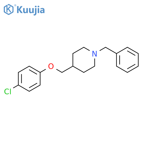 Piperidine, 4-[(4-chlorophenoxy)methyl]-1-(phenylmethyl)- structure