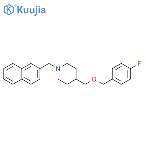 Piperidine,4-[[(4-fluorophenyl)methoxy]methyl]-1-(2-naphthalenylmethyl)- structure