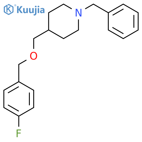 Piperidine, 4-[[(4-fluorophenyl)methoxy]methyl]-1-(phenylmethyl)- structure