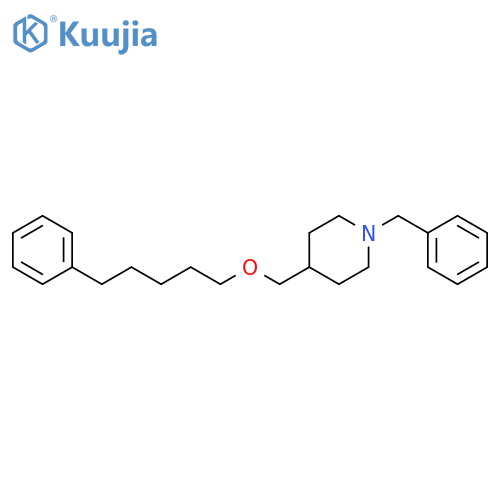 Piperidine, 1-(phenylmethyl)-4-[[(5-phenylpentyl)oxy]methyl]- structure
