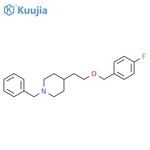 Piperidine, 4-[2-[(4-fluorophenyl)methoxy]ethyl]-1-(phenylmethyl)- structure