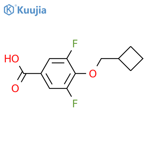 4-(Cyclobutylmethoxy)-3,5-difluorobenzoic acid structure