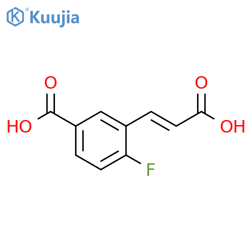 5-Carboxy-2-fluorocinnamic acid structure