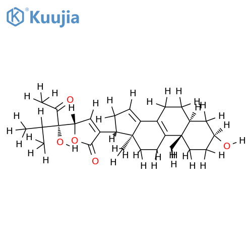 (3S,5S,10S,13R,17S,23S,24S)-21,23-lactone-3,24-dihydroxystigmasta-8,14,20-trien-28-one structure