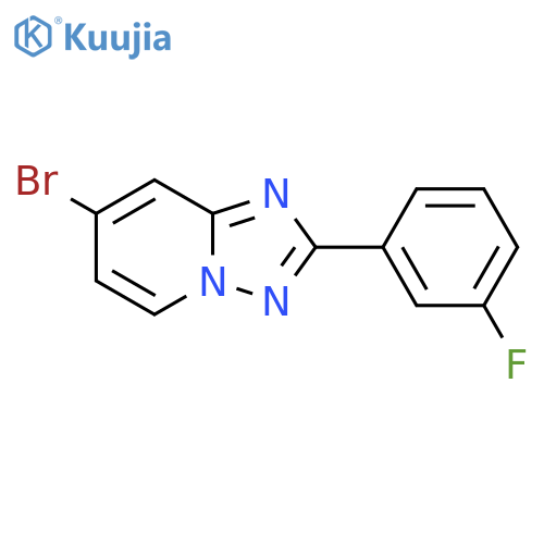 7-Bromo-2-(3-fluorophenyl)-[1,2,4]triazolo[1,5-A]pyridine structure
