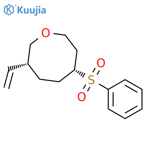 Oxocane, 3-ethenyl-6-(phenylsulfonyl)-, cis- structure