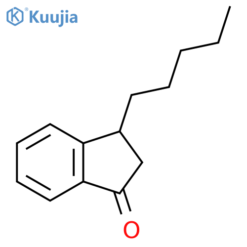 1H-Inden-1-one, 2,3-dihydro-3-pentyl- structure