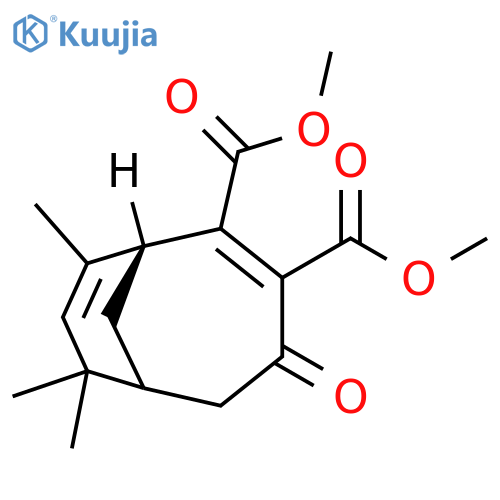 Bicyclo[4.3.1]deca-2,8-diene-2,3-dicarboxylic acid, 7,7,9-trimethyl-4-oxo-, dimethyl ester, (1R)- (9CI) structure