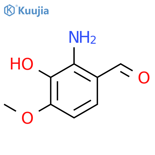 2-Amino-3-hydroxy-4-methoxybenzaldehyde structure
