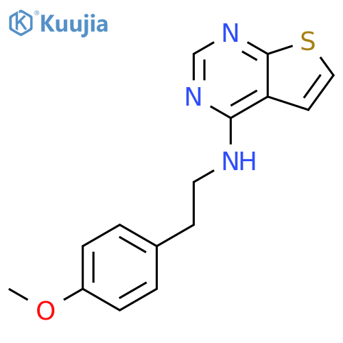 Thieno[2,3-d]pyrimidin-4-amine, N-[2-(4-methoxyphenyl)ethyl]- structure