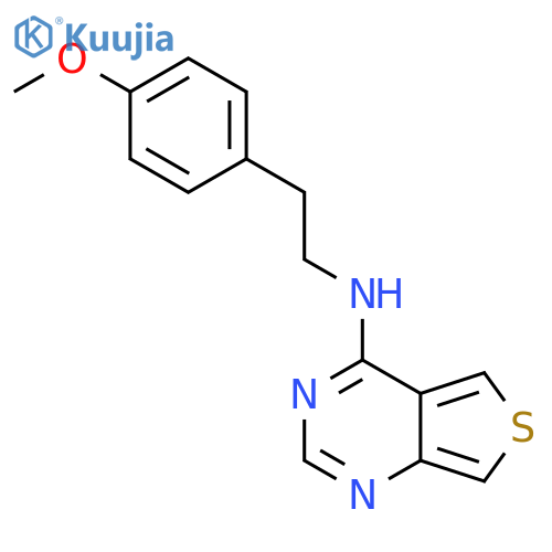 Thieno[3,4-d]pyrimidin-4-amine, N-[2-(4-methoxyphenyl)ethyl]- structure