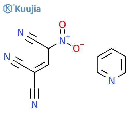 1-Propene-1,1,3-tricarbonitrile, 3-nitro-, compd. with pyridine (1:1) structure