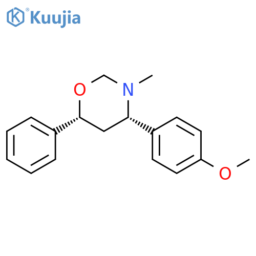 2H-1,3-Oxazine, tetrahydro-4-(4-methoxyphenyl)-3-methyl-6-phenyl-,cis- structure