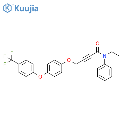 2-Butynamide,N-ethyl-N-phenyl-4-[4-[4-(trifluoromethyl)phenoxy]phenoxy]- structure