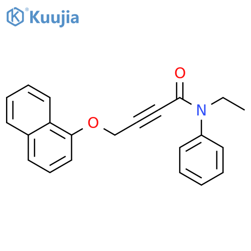 2-Butynamide, N-ethyl-4-(1-naphthalenyloxy)-N-phenyl- structure