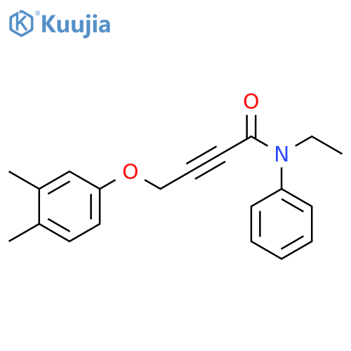 2-Butynamide, 4-(3,4-dimethylphenoxy)-N-ethyl-N-phenyl- structure