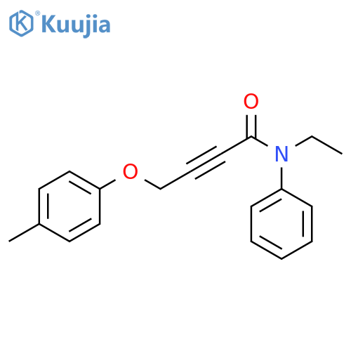 2-Butynamide, N-ethyl-4-(4-methylphenoxy)-N-phenyl- structure