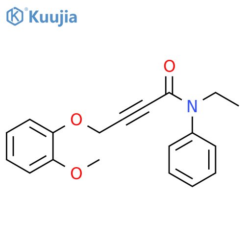 2-Butynamide, N-ethyl-4-(2-methoxyphenoxy)-N-phenyl- structure