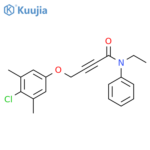 2-Butynamide, 4-(4-chloro-3,5-dimethylphenoxy)-N-ethyl-N-phenyl- structure