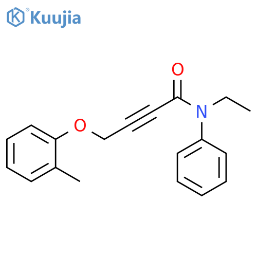 2-Butynamide, N-ethyl-4-(2-methylphenoxy)-N-phenyl- structure