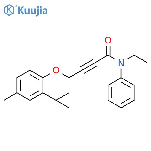 2-Butynamide,4-[2-(1,1-dimethylethyl)-4-methylphenoxy]-N-ethyl-N-phenyl- structure