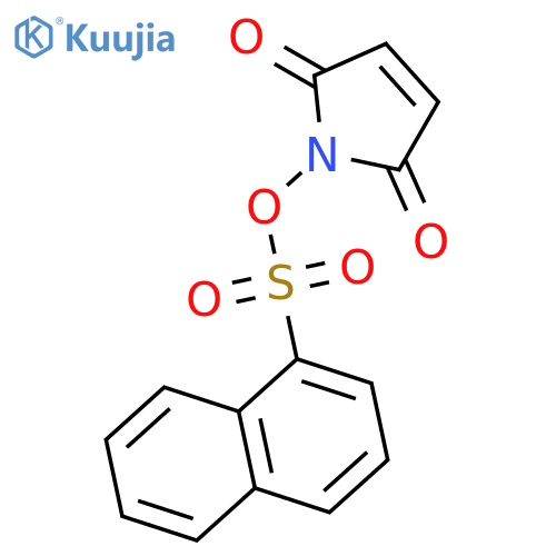 1H-Pyrrole-2,5-dione, 1-[(1-naphthalenylsulfonyl)oxy]- structure