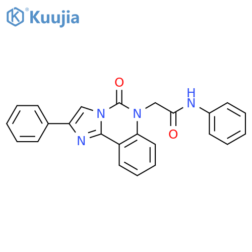 Imidazo[1,2-c]quinazoline-6(5H)-acetamide, 5-oxo-N,2-diphenyl- structure