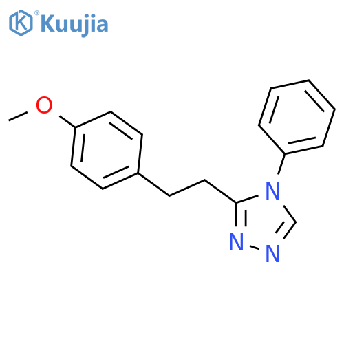 4H-1,2,4-Triazole, 3-[2-(4-methoxyphenyl)ethyl]-4-phenyl- structure