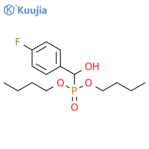 Phosphonic acid, [(4-fluorophenyl)hydroxymethyl]-, dibutyl ester structure