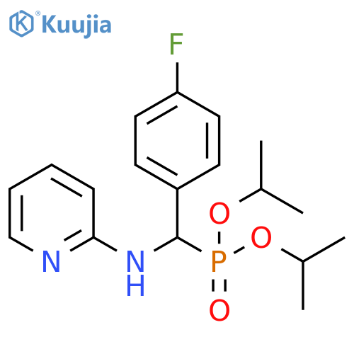 Phosphonic acid, [(4-fluorophenyl)(2-pyridinylamino)methyl]-,bis(1-methylethyl) ester structure