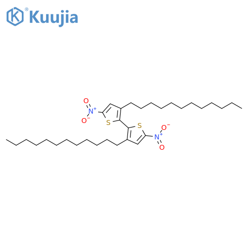2,2'-Bithiophene, 3,3'-didodecyl-5,5'-dinitro- structure